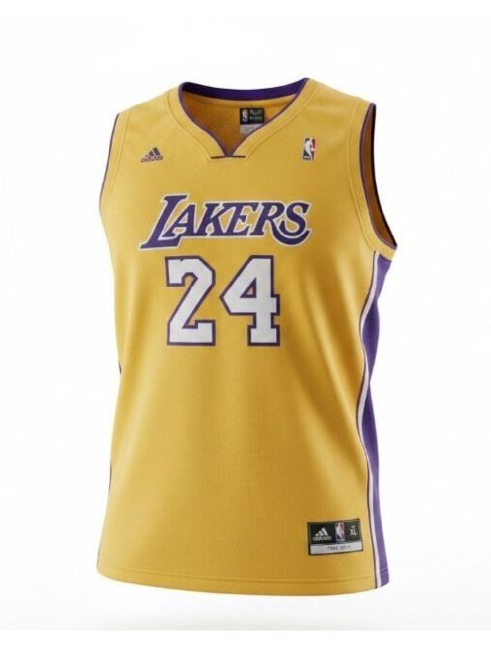 Vtg Adidas NBA Lakers Kobe Bryant 24 Jersey Size XL Gold/Purple 7818A 03/11